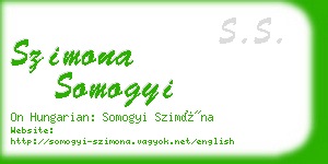 szimona somogyi business card